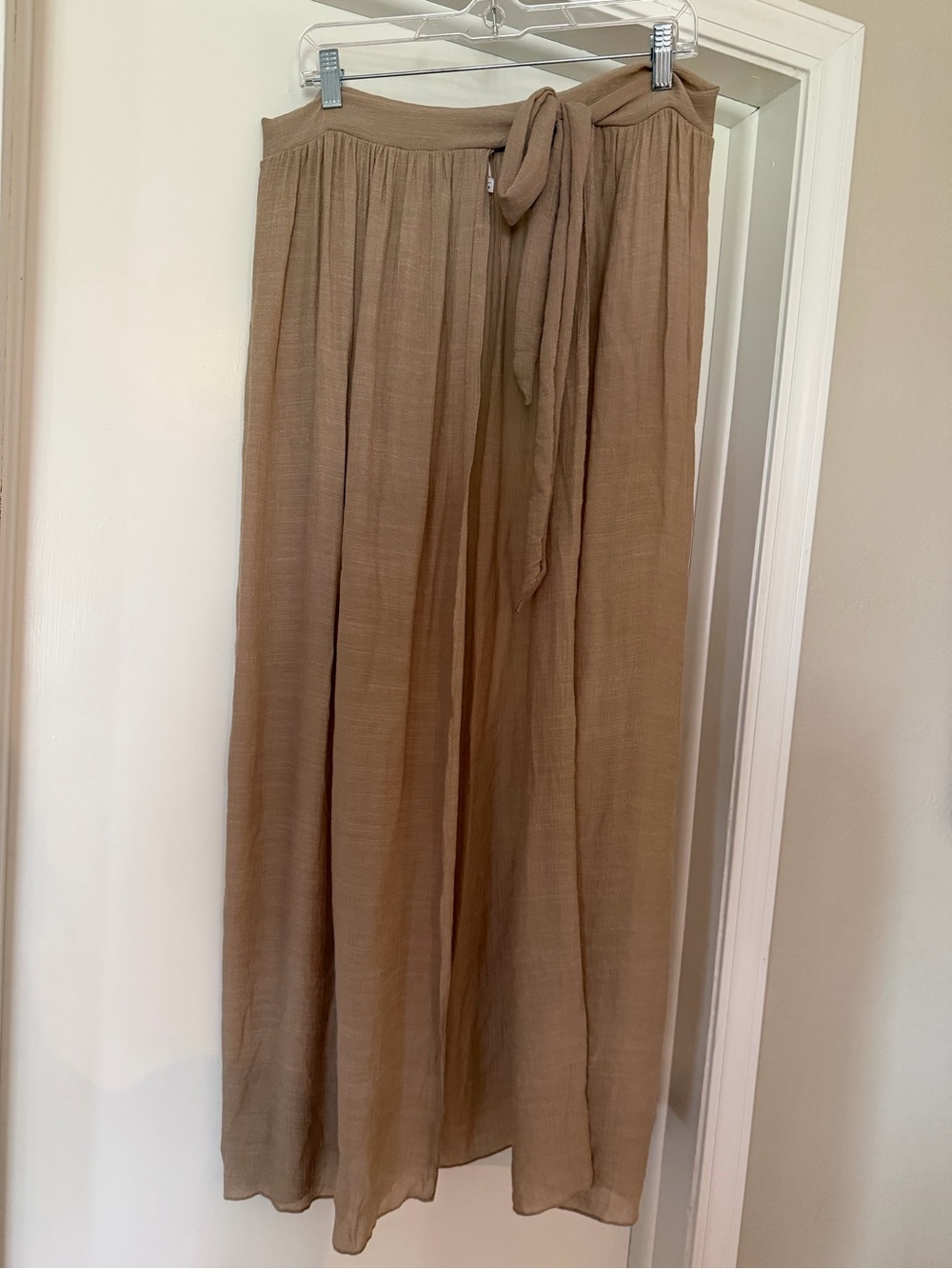 Lightweight Taupe Sarong - Semi Sheer